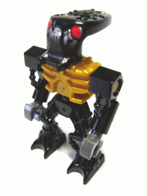 LEGO Minifigure-Barraki Mantax (Pearl Gold Torso)-Bionicle - Mini-BIO015-Creative Brick Builders